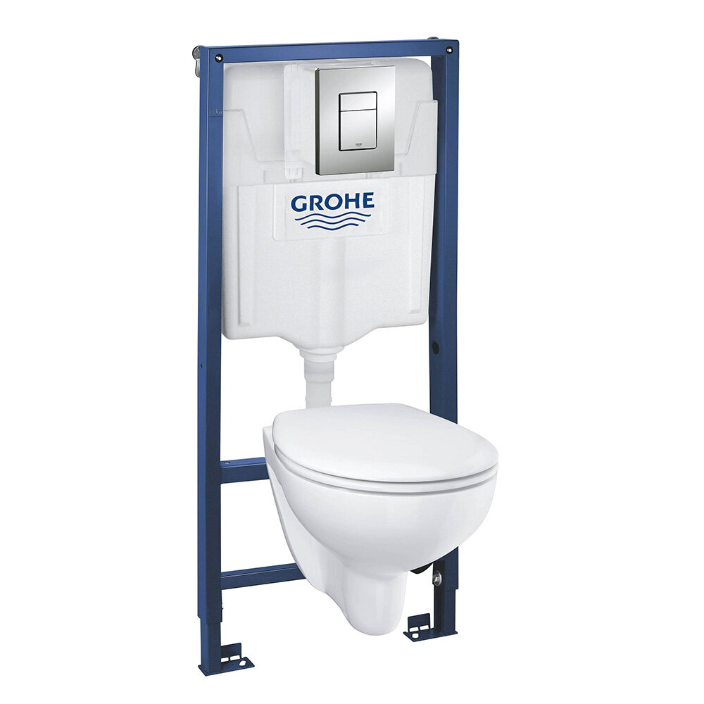 Инсталляция Grohe Solido Lecico с клавишей с унитазом микролифт (39586000)