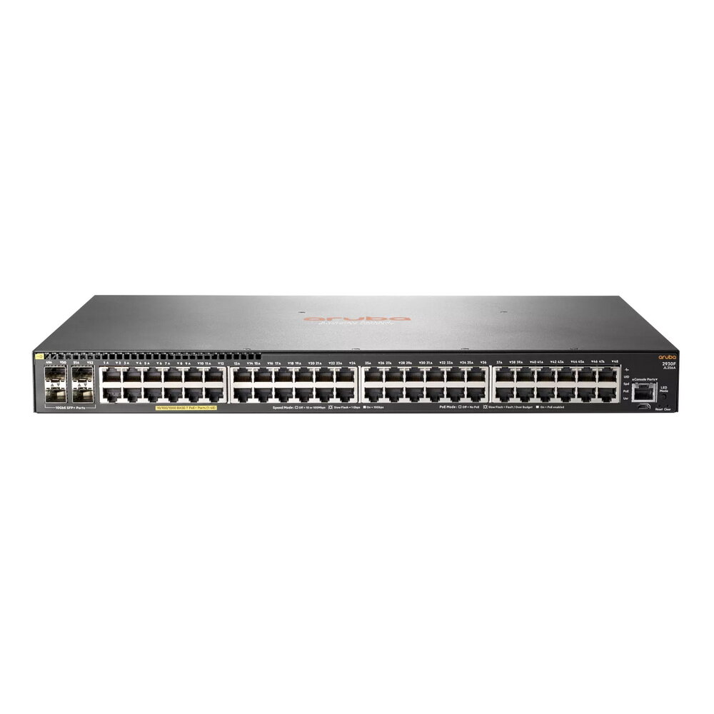 JL262A HPE Коммутатор Aruba 2930F Managed L3 Lite 48G PoE+ 370W 4SFP Switch