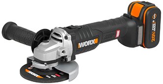 Угловая шлифмашина (болгарка) WORX WX812.9 20V аккумуляторная без батареи и зарядки