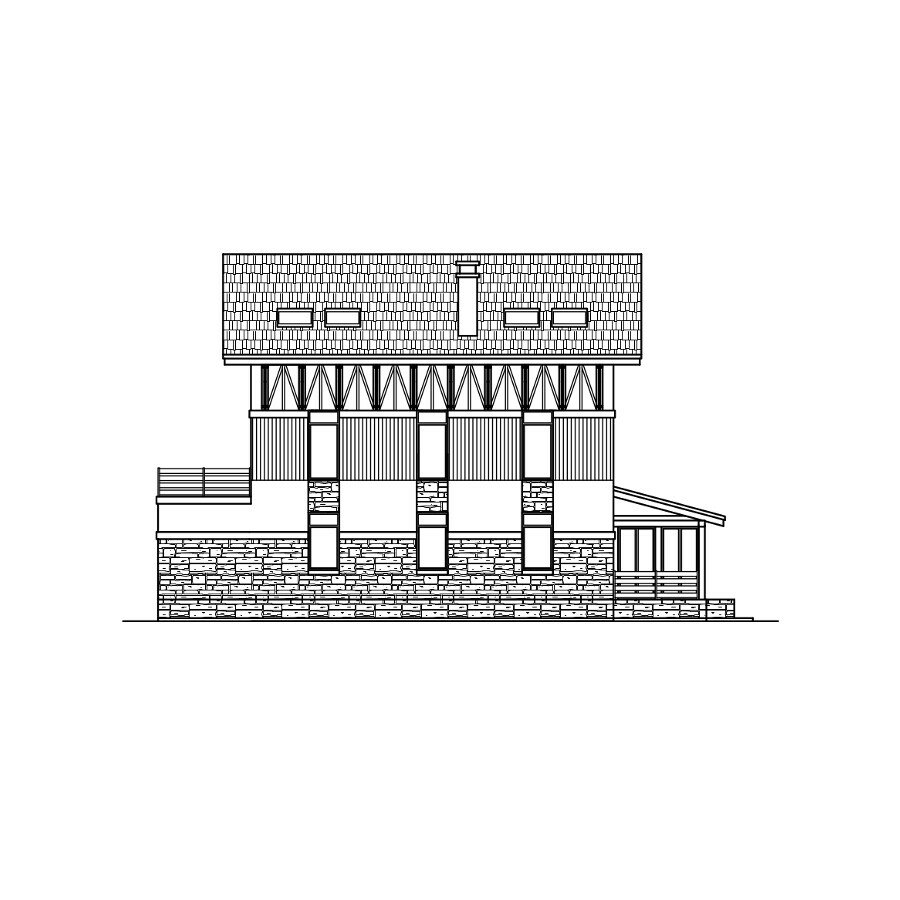 58-54A-Catalog-Plans - Проект трёхэтажного дома из газобетона с террасой - фотография № 3