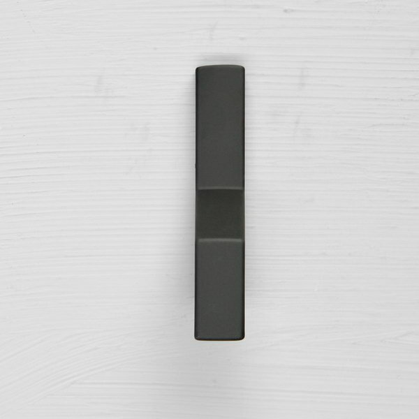 Крючок мебельный однорожковый, цвет черный - фотография № 3