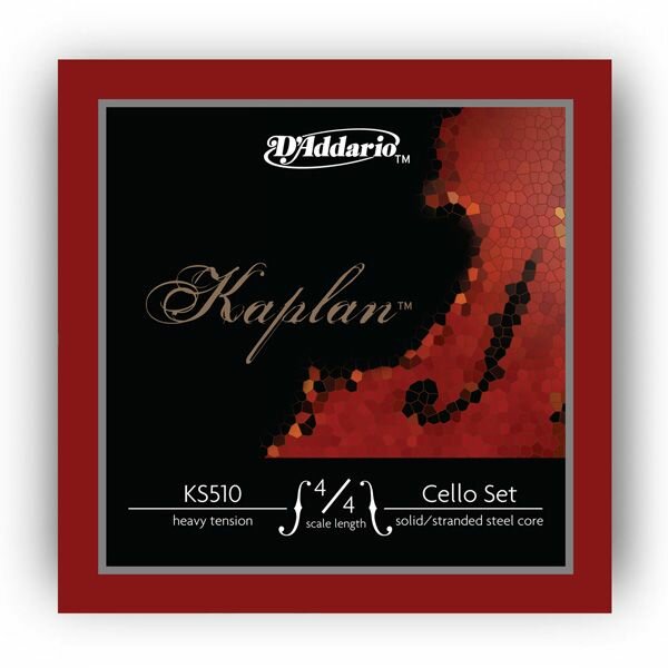 D'Addario Kaplan Комплект струн для виолончели размером 4/4, сильное натяжение, D'Addario KS510-4/4H