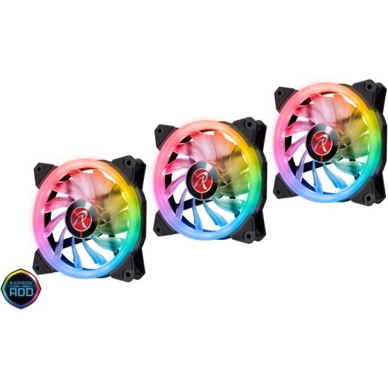Вентиляторы для корпуса RAIJINTEK IRIS 12 RBW ADD-3 0R40B00112