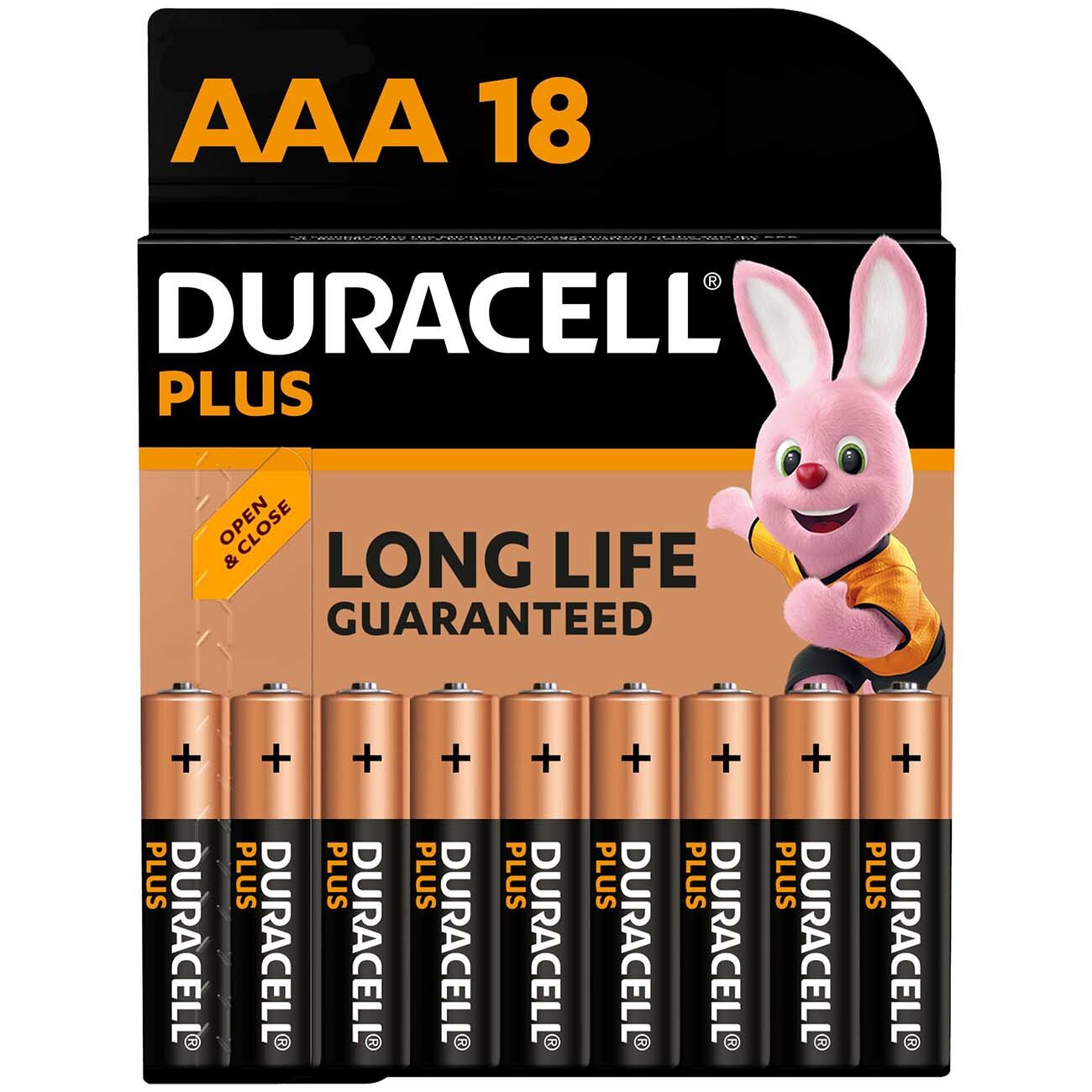 Батарейки Duracell PLUS ААА (LR03) 18 шт