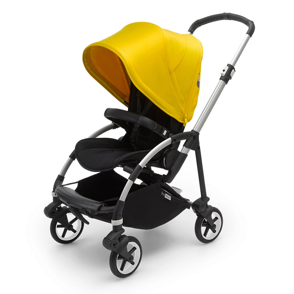 Прогулочная коляска Bugaboo Bee6 Complete, (Alu/Grey/Lemon Yellow), цвет шасси: серебристый