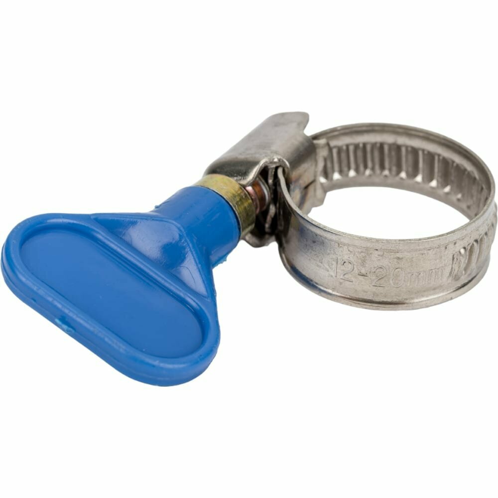 фото Россна Хомут Бабочка 12 х 20 мм 5шт 3/4 нержавеющая сталь Р860681 DIY