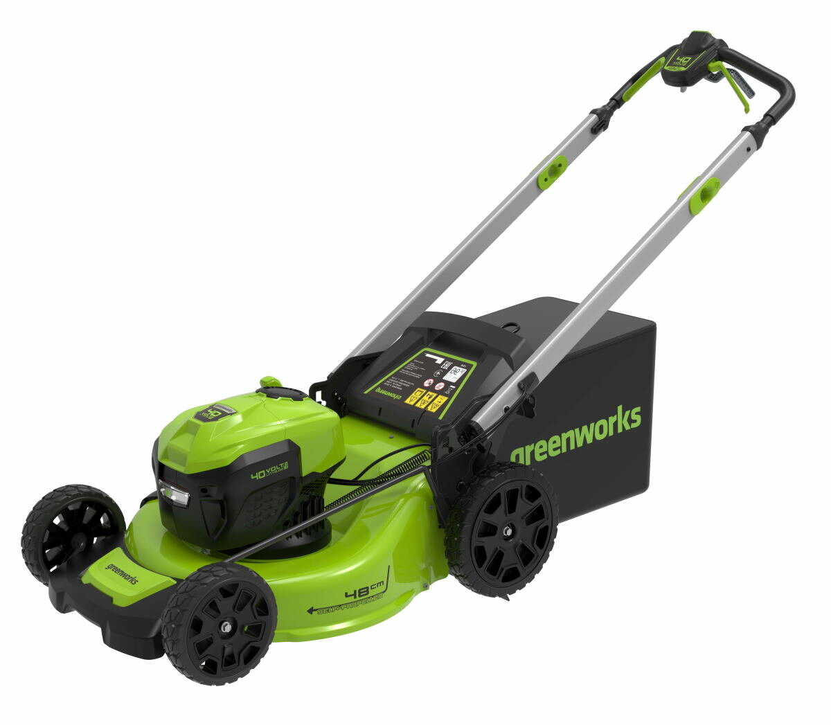 Аккумуляторная газонокосилка Greenworks GD40LM48sp 2517407UB 4 А·ч с АКБ и ЗУ 48 см