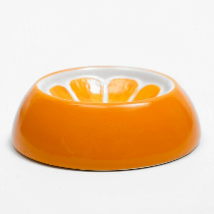 Миска керамическая для грызунов "Апельсинка" 30 мл 7,7 х 2,3 см - фотография № 2