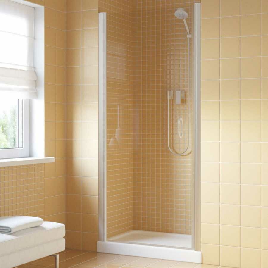 фото Душевая дверь в нишу Vegas Glass EP Lux 65 07 01 L профиль матовый хром, стекло прозрачное