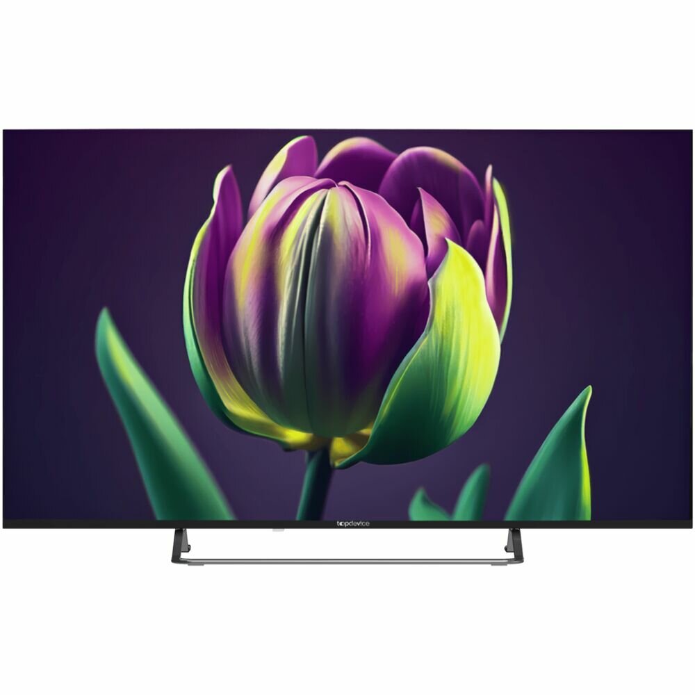 Телевизор Topdevice 50" TDTV50CS06U_BK FRAMLESS ULTRA UHD 4K Smart TV WildRed черный