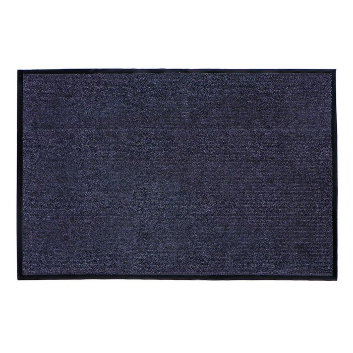 Коврик придверный влаговпитывающий, ребристый, «Стандарт», 80×120 см, цвет серый - фотография № 3