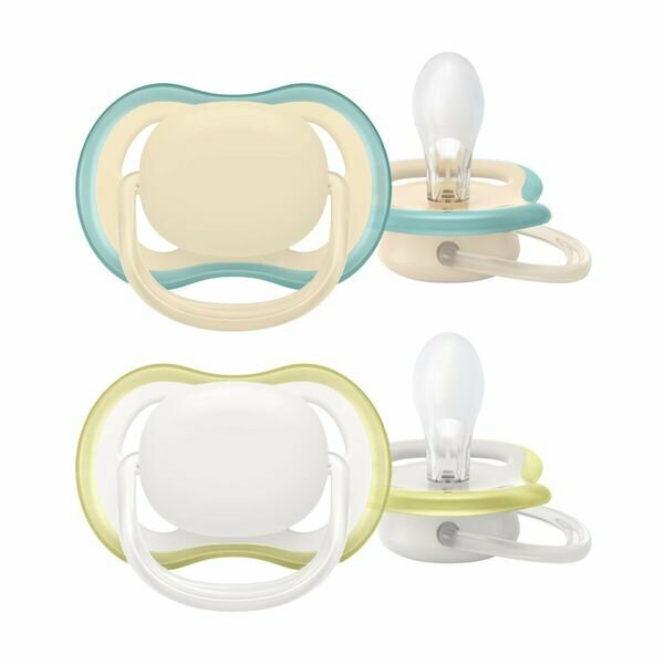 Пустышка Philips Avent ultra air SCF085/15 с футляром для хранения и стерилизации 2 шт 0-6 мес