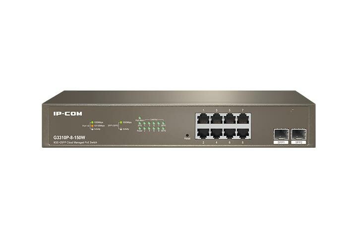 Tenda Коммутатор 8GE/2SFP POE MANAGED G3310P-8-150W IP-COM