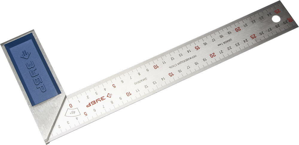 фото ЗУБР 300 мм, усиленный столярный угольник, Профессионал (34393-30)