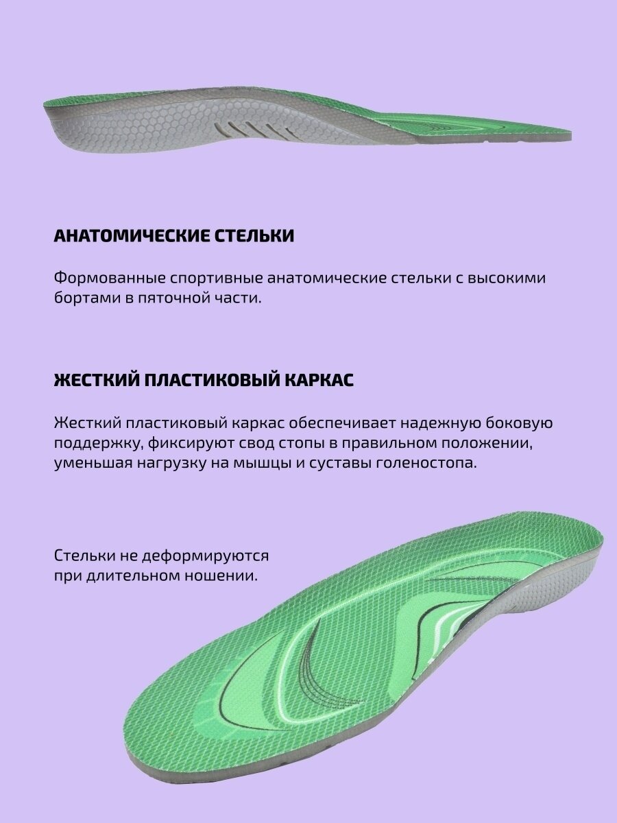 TARRAGO - Стельки спортивные анатомические FOOT SUPPORT, ткань, р.38/39 - фотография № 4