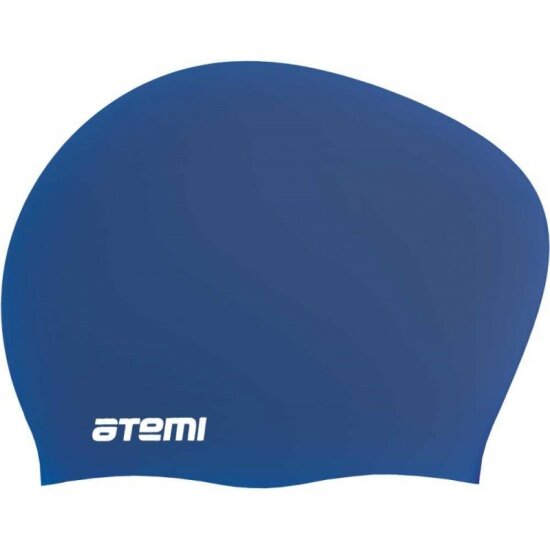 Шапочка для плавания ATEMI , силикон, д/длин.волос, син, LC-06