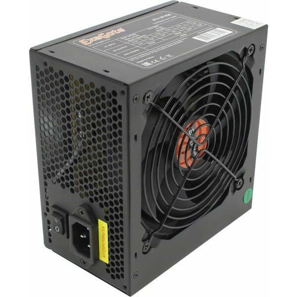 Блок питания 400W ExeGate XP400, ATX, PC, black, 12cm fan, 24p+4p, 3*SATA, 2*IDE, FDD + кабель 220V в комплекте