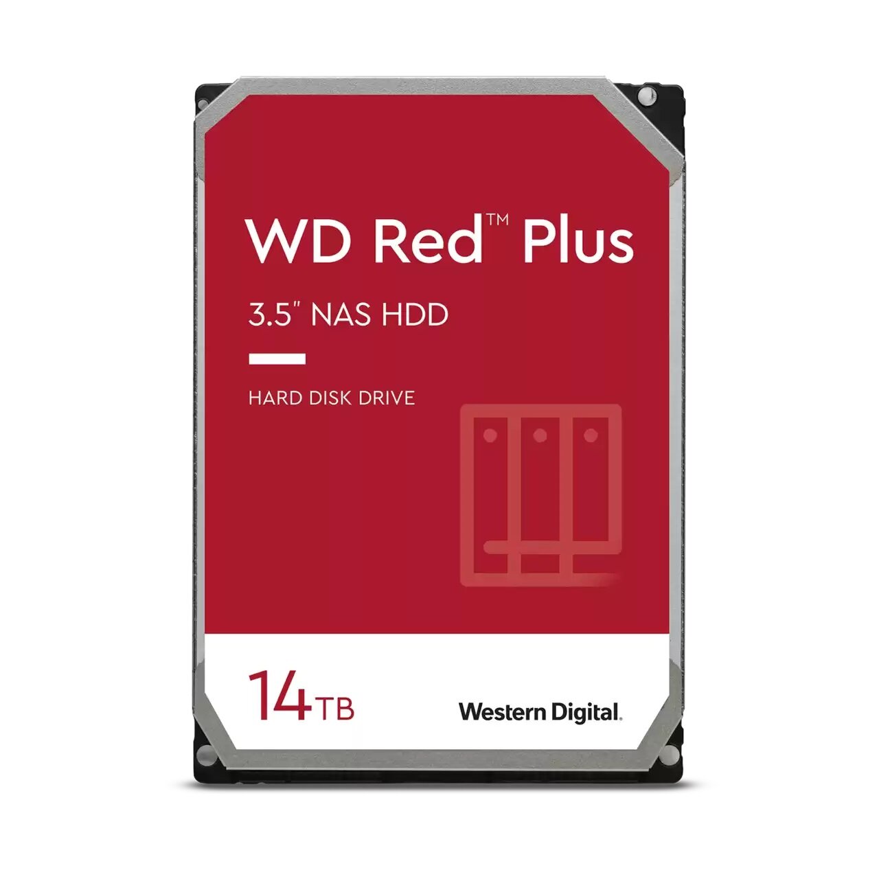 WD Жесткий диск HDD WD SATA3 14Tb Red Plus 7200 512Mb 1 year