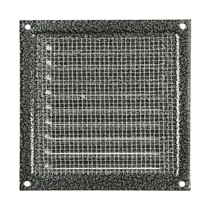 Решетка вентиляционная ZEIN Люкс РМ1515СР, 150 х 150 мм, с сеткой, металлическая, серебряная - фотография № 3