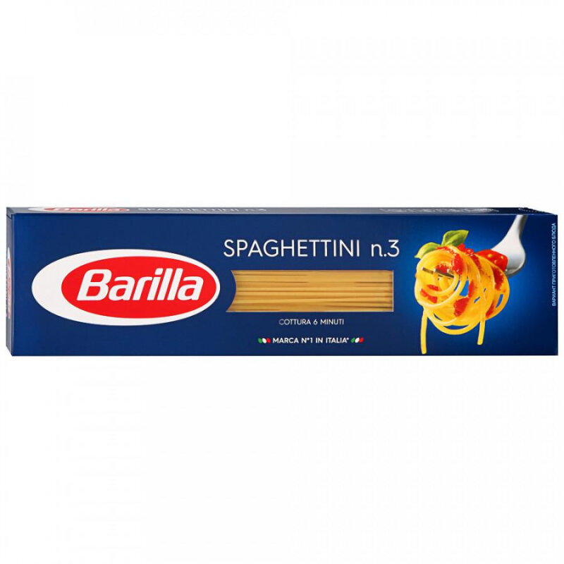 Макароны Макарон.изделия Barilla Спагеттини №3, 450г - фотография № 2