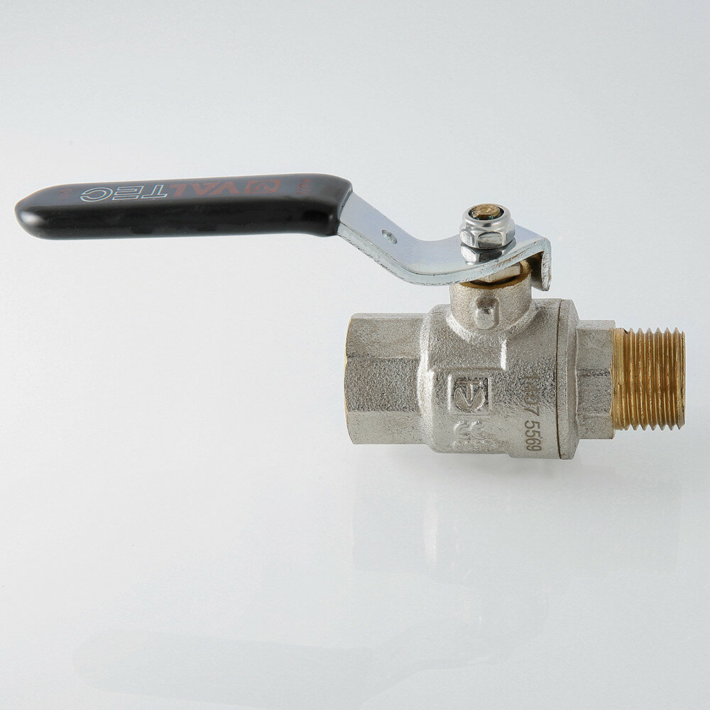 фото Кран шаровый 1 1/4" ВР/НР VALTEC PERFECT черная ручка VT.315.N.07