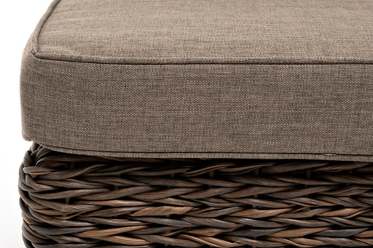 Диван 4SIS "Лунго" трансформирующийся диван из искусственного ротанга (гиацинт), цвет коричневый арт. YH-C1033W-SET TWbrown - фотография № 14