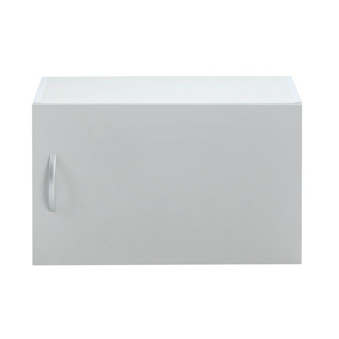 Шкаф навесной Мальма 600х300х360 Светло-серый/Белый - фотография № 2