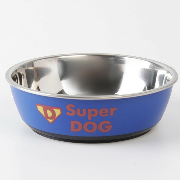 Миска металлическая для собаки Super dog, 450 мл, 14х4.5 см - фотография № 3