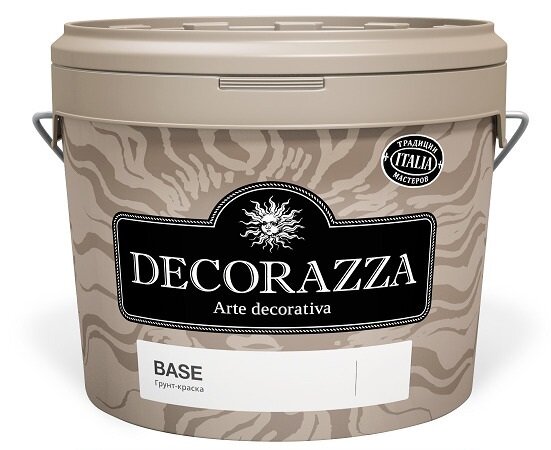 DECORAZZA BASE подложечная краска-грунт для нанесения декоративных покрытий (9л)