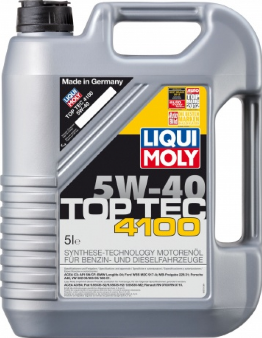 HC-синтетическое моторное масло LIQUI MOLY Top Tec 4100 5W-40