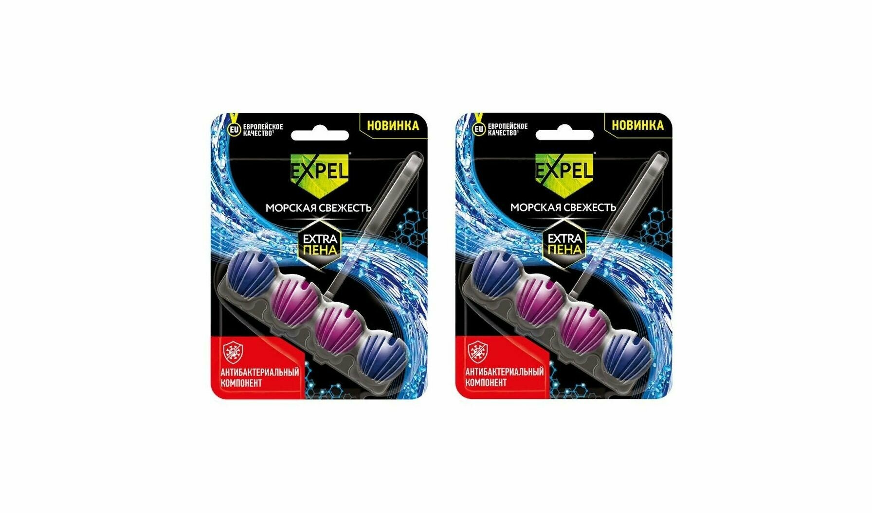 фото EXPEL Средство чистящее для унитаза "Морская свежесть", 2 штуки