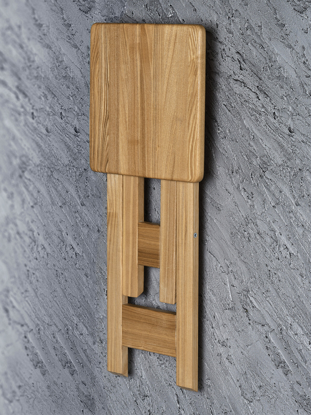 Складной деревянный табурет для кухни, квадратный раскладной для дома, кухонный маленький, садовый, 100% дерево ясень - фотография № 13