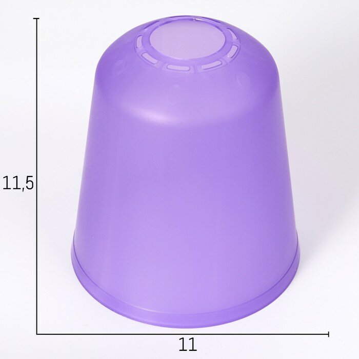 Плафон универсальный "Цилиндр" Е14/Е27 фиолетовый 11х11х12см - фотография № 1