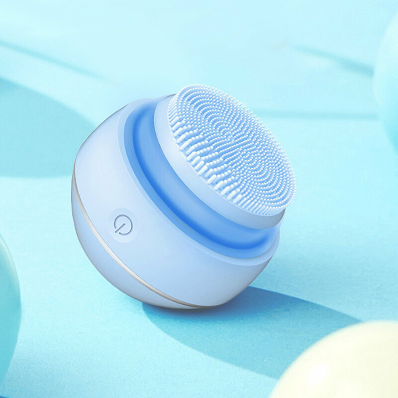 Массажер для ультразвуковой чистки лица FitTop L-Sonic, голубой - фотография № 4