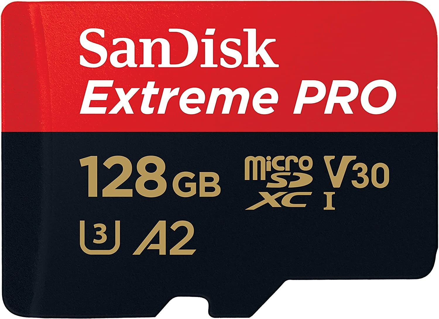 Карта памяти micro SDXC 128Gb Sandisk Extreme Pro UHS-I U3 V30 A2 + ADP (200/90 MB/s)