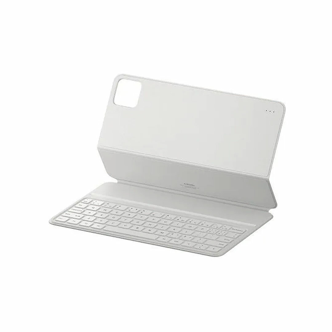 Оригинальный чехол - клавиатура Xiaomi Pad 6 / Pad 6 Pro (White) + наклейки на клавиатуру на русском