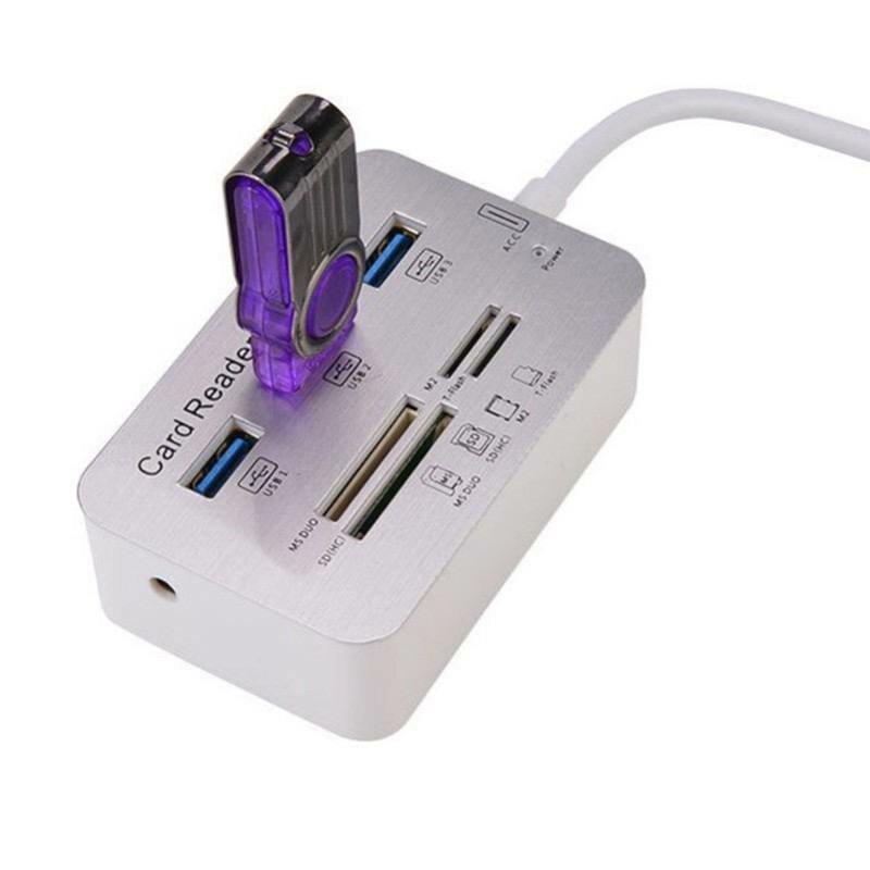 USB хаб-картридер Nice Device HUB 2010H3 USB 3.0/3.1, 3xUSB, MS DUO, SD (HC), M2, T-Flash