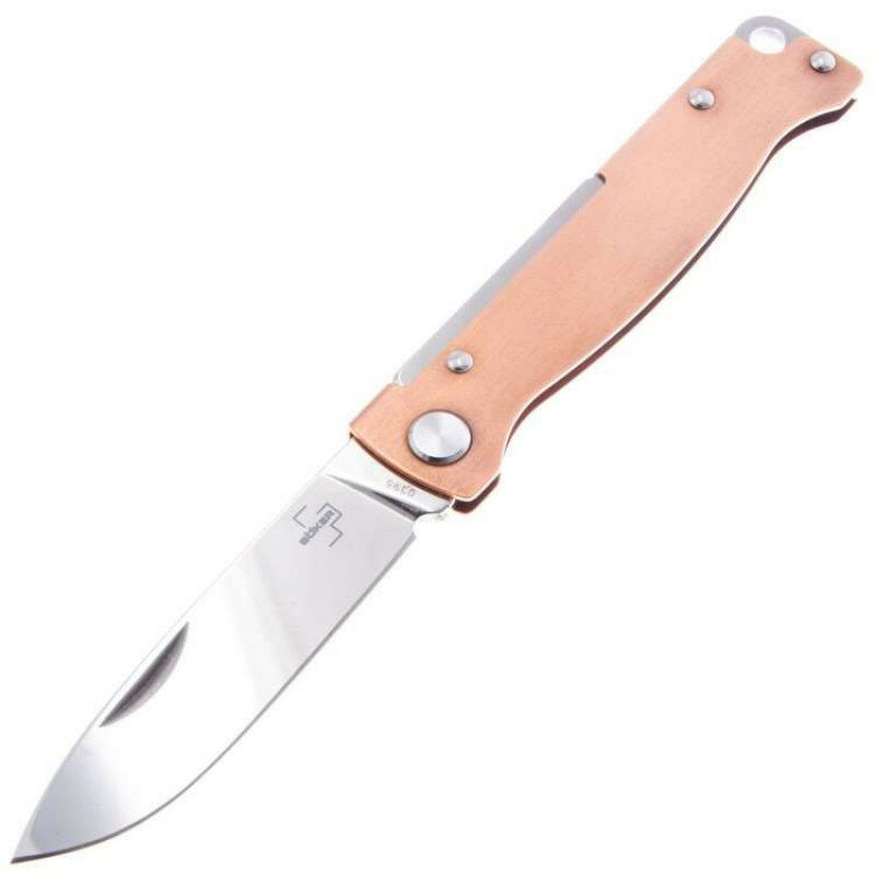 Boker Складной нож Plus Atlas сталь 12С27, рукоять медь (01BO852)