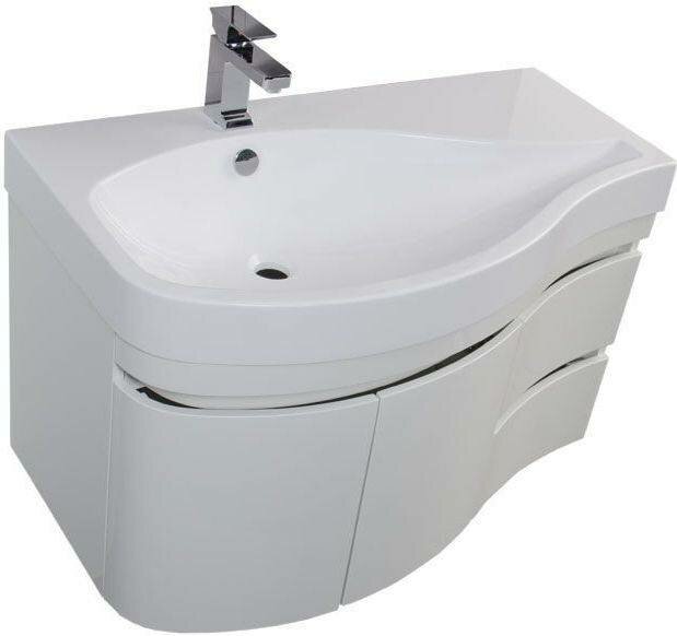 Тумба под раковину Aquanet Сопрано 95 L 169631 - фото №5