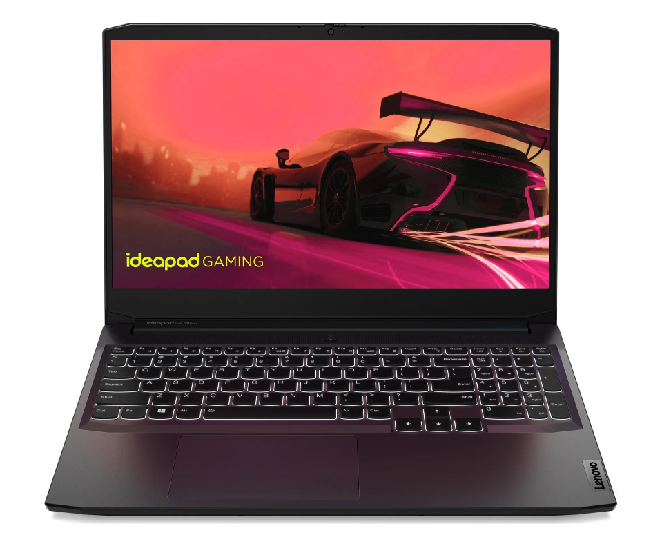 15.6" Ноутбук Lenovo IdeaPad Gaming 3 15ACH6 Ryzen 5 5600H/8GB/512GB SSD/RTX 3050 Ti 4GB/DOS, черный