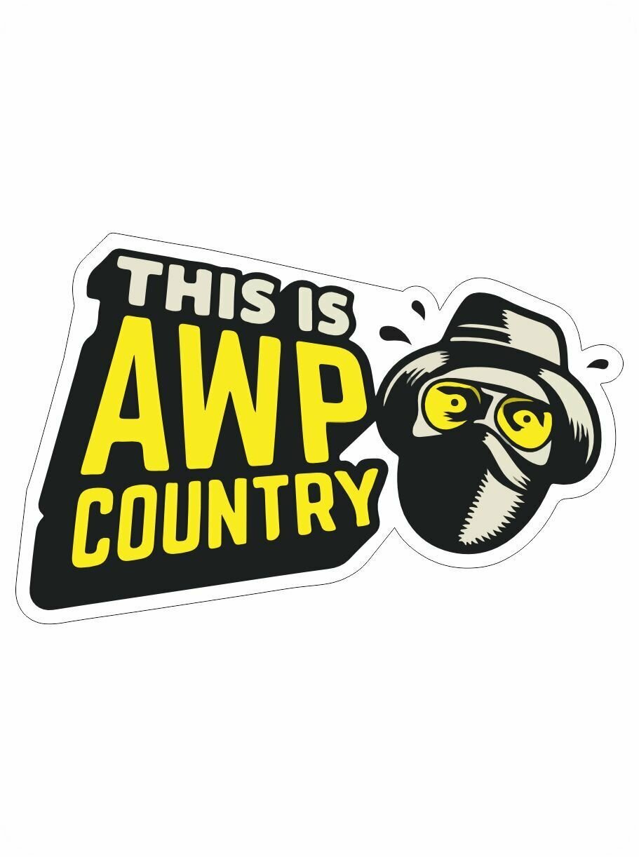 Awp country sticker