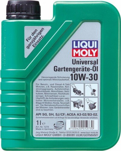 Масло для садовой техники LIQUI MOLY Universal 4-Takt Gartengerate-Oil 10W-30