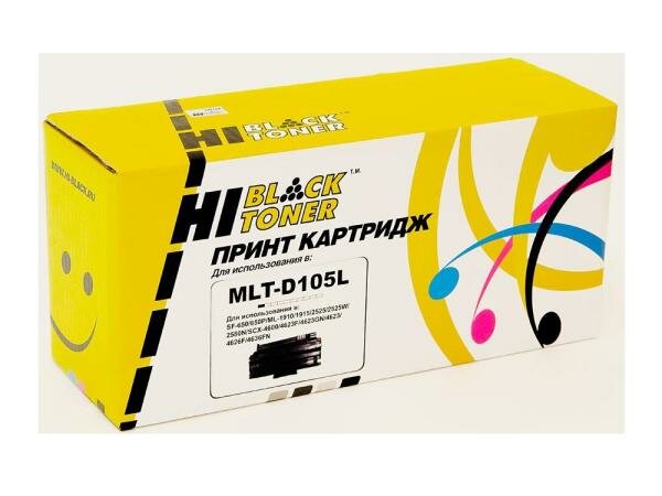Картридж Hi-Black для Samsung MLT-D105L ML1910/1915/2525/2525W/2580N/SCX4600 черный с чипом 2500стр