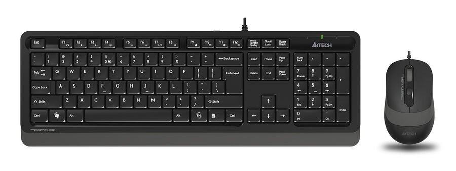 Клавиатура + мышь A4Tech Fstyler F1010, черный/серый