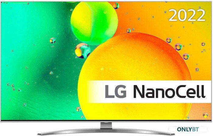 Телевизор LG 43NANO786QA.ARUB, 43", NanoCell, 4K Ultra HD, серебристый - фото №1