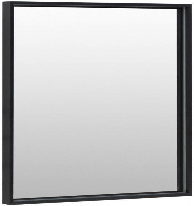 Зеркало De Aqua Алюминиум 80 с LED подсветкой, черный - фото №1