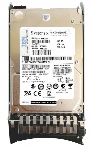 Жесткий диск IBM 44W2201 146Gb 15000 SAS 2,5" HDD