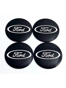 Наклейки на колесные диски черные Форд Ford / D-60 mm