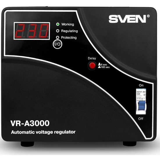 Автоматический стабилизатор напряжения SVEN VR-A3000 1800Вт