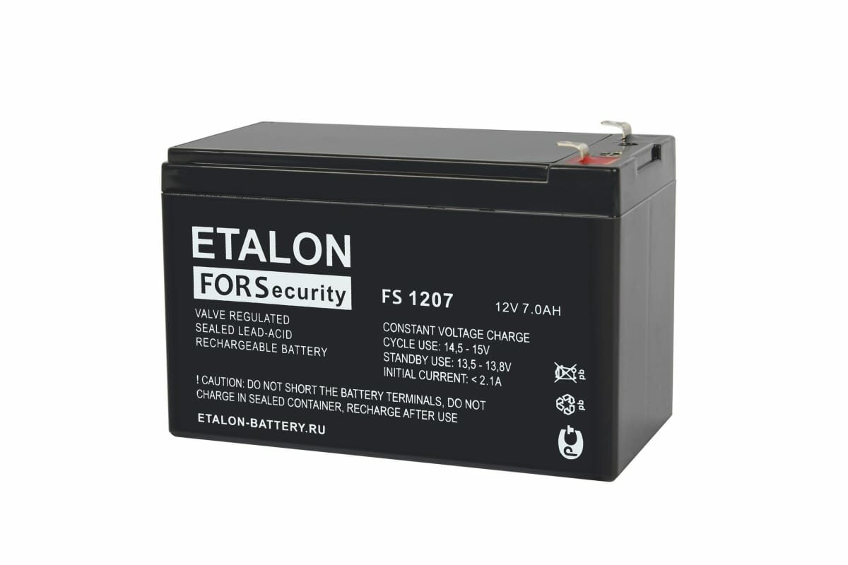 Аккумулятор FS 12В 7Ач (FS 1207) 100-12/007S Etalon battery